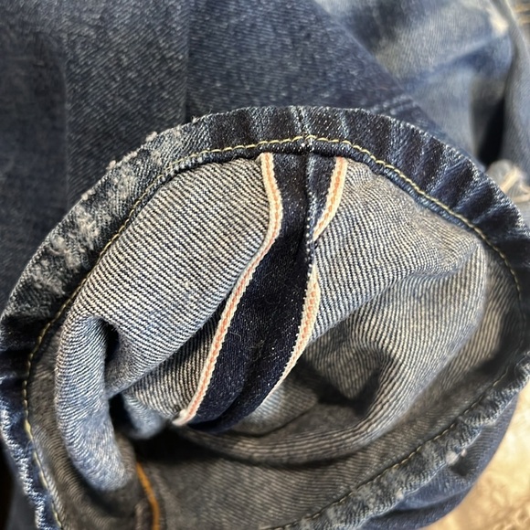 Levi’s 501 Distressed Selvedge Denim Jeans Size 31 - Picture 7 of 9